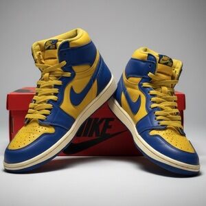 Nike Air Jordan 1 High Woman Size 10 Bold Blue Sneakers Running Shoes FD2596-700